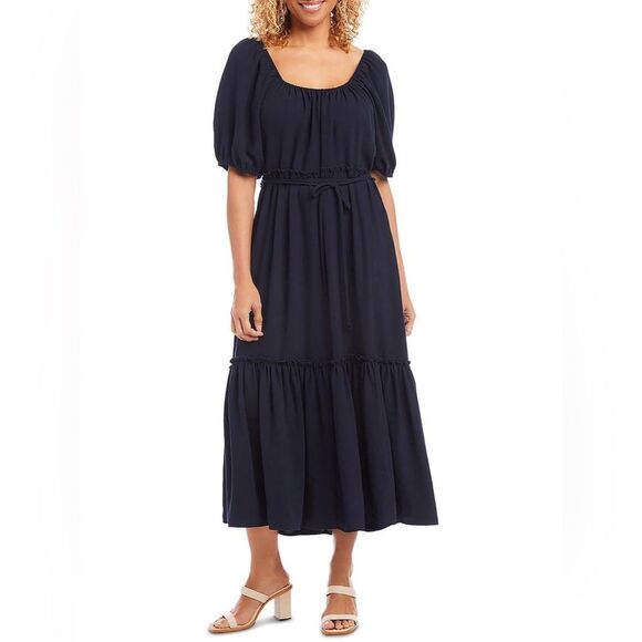 Romantic and alluring, this breezy midi dress NWT size Sm. - Picture 1 of 10